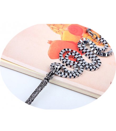 MJ063 - Medieval Crown Wand necklace